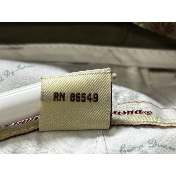 Tommy Bahama Chino‎ Pants Mens 36 Olive Green Silk Blend Straight Leg Pockets - Picture 10 of 11